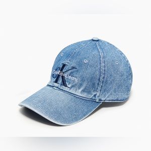 Calvin Klein Denim Monogram Logo Cap